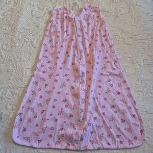 Halo girls size Medium or 6-12 months pink floral sleep sack VGUC